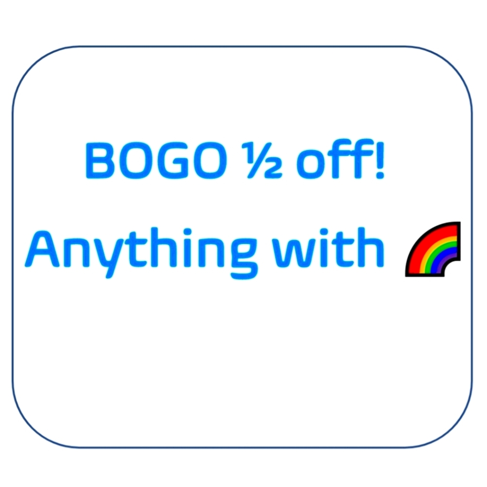 BOGO 1/2 off sale!